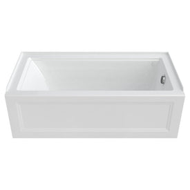 Town Square S 60" x 30" Integral Apron Acrylic Bathtub with Right-Hand Outlet - White
