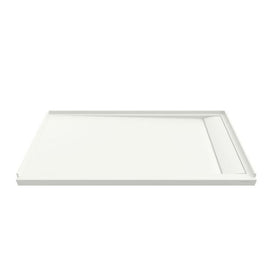Townsend 60" x 30" Single Threshold Shower Base with Right-Hand Outlet - Soft White
