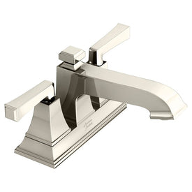 Town Square S Two-Handle 4" Centerset Bathroom Sink Faucet with Push-Pop Drain - Polished Nickel