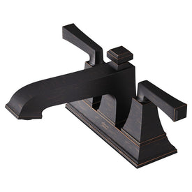 Town Square S Two-Handle 4" Centerset Bathroom Sink Faucet with Push-Pop Drain - Legacy Bronze