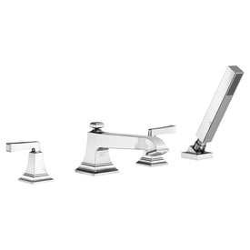 Town Square S Two-Handle Widespread Roman Tub Faucet with Handshower - Polished Chrome