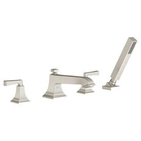 Town Square S Two-Handle Widespread Roman Tub Faucet with Handshower - Brushed Nickel