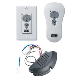 Reversible Wall-Mount/Handheld Remote Control Kit with Receiver for Ceiling Fan