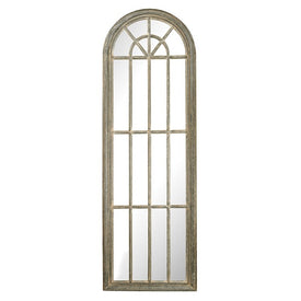 Full Length Arched Window Pane Wall Mirror