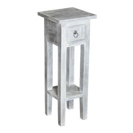 Sutter End Table with Whitewash Finish