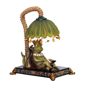 Sleeping King Frog Single-Light Mini Table Lamp