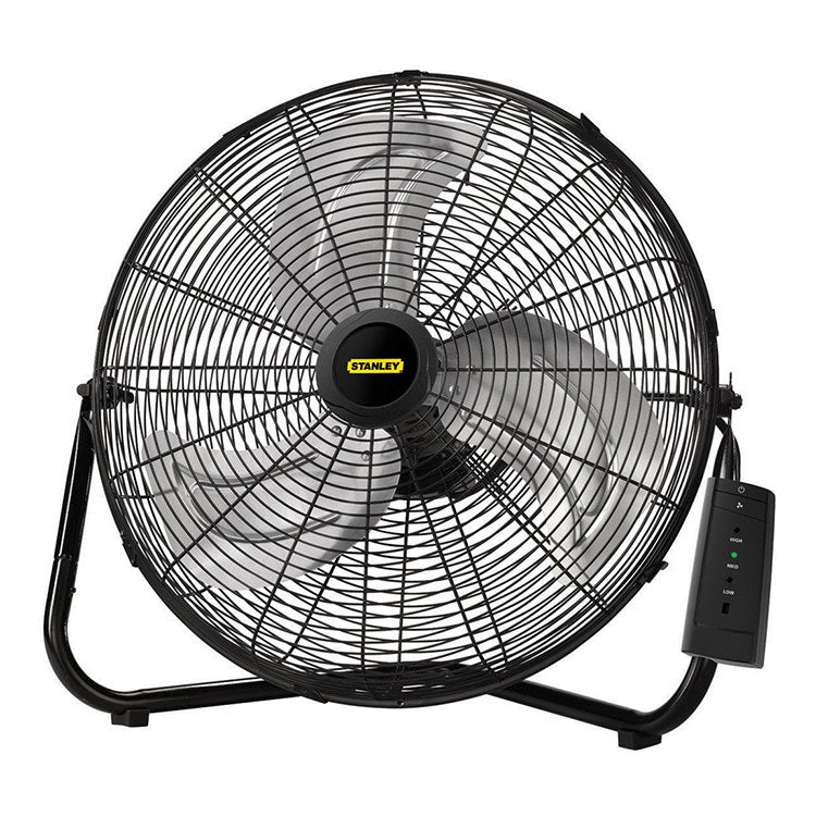 Stanley 20 Three-Speed High-Velocity Floor fan with QuickMount and Re -  Riverbend Home