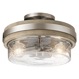 Grand Bank Two-Light Semi-Flush Mount Ceiling Fixture