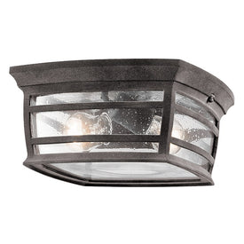 Wiscombe Park Two-Light Outdoor Flush Mount Ceiling Fixture