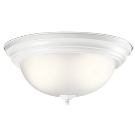 Two-Light Flush Mount Ceiling Fixture