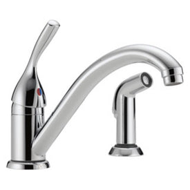 Classic Single Handle Kitchen Faucet with Side Sprayer