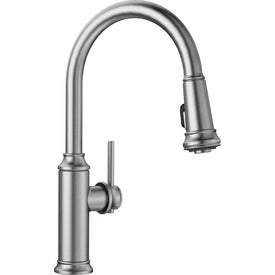 Empressa Single Handle Pull Down Kitchen Faucet - Stainless Steel