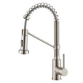 Bolden Single Handle 18" Commercial Kitchen Faucet with Dual-Function Pull Down Sprayer
