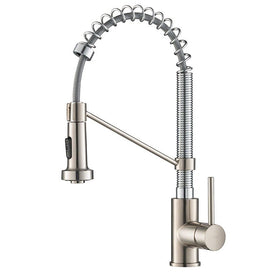 Bolden Single Handle 18" Commercial Kitchen Faucet with Dual-Function Pull-Down Sprayer