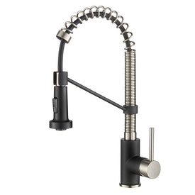 Bolden Single Handle 18" Commercial Kitchen Faucet with Dual-Function Pull-Down Sprayer