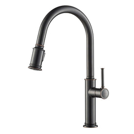 Sellette Single Handle Pull Down Kitchen Faucet with Dual-Function Sprayer