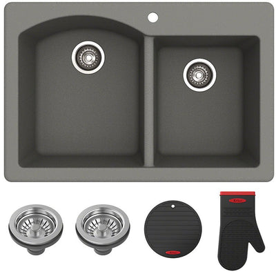 KGD-50GREY Kitchen/Kitchen Sinks/Undermount Kitchen Sinks