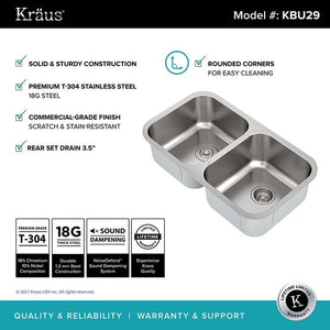 KBU29 Kitchen/Kitchen Sinks/Undermount Kitchen Sinks