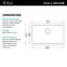 KGU-413B Kitchen/Kitchen Sinks/Undermount Kitchen Sinks