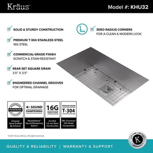 KHU32 Kitchen/Kitchen Sinks/Undermount Kitchen Sinks