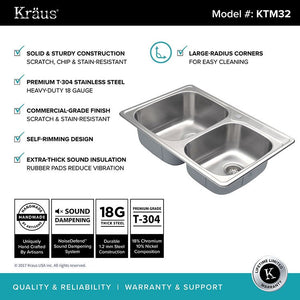 KTM32 Kitchen/Kitchen Sinks/Drop In Kitchen Sinks