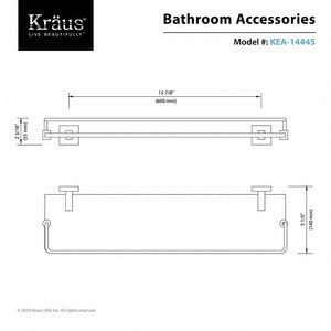 KEA-14445BN Storage & Organization/Bathroom Storage/Bathroom Wall Shelves