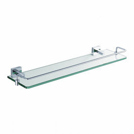 Aura Glass Shelf with Railing