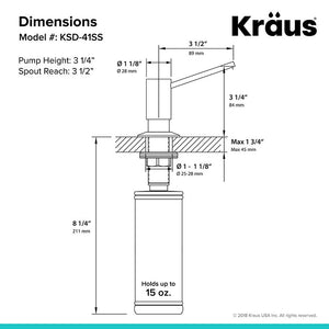 KSD-41SS Kitchen/Kitchen Sink Accessories/Kitchen Soap & Lotion Dispensers