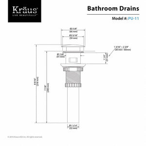 PU-11CH Parts & Maintenance/Bathroom Sink & Faucet Parts/Bathroom Sink Drains