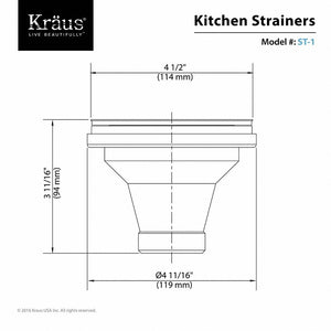 ST-1 Parts & Maintenance/Kitchen Sink & Faucet Parts/Kitchen Sink Drains