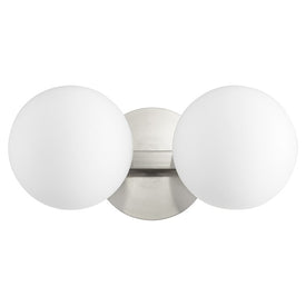 Globe Two-Light Bathroom Vanity Fixture