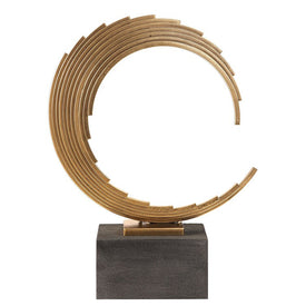 Saanvi Curved Gold Rods Sculpture
