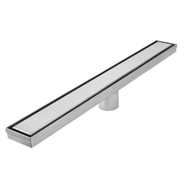 Drain Bay Satin Linear 2-in-1 with Odor Seal 24 Inch 304 Marine Stainless Steel