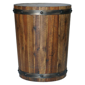 Ceylon Wine Barrel Accent Table