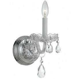 Traditional Crystal Single-Light Wall Sconce