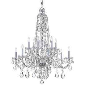 Traditional Crystal Twelve-Light Chandelier