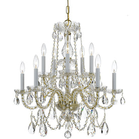 Traditional Crystal Ten-Light Chandelier