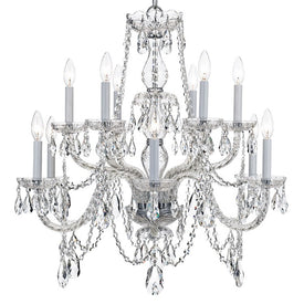 Traditional Crystal Twelve-Light Chandelier