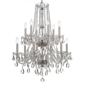 Traditional Crystal Twelve-Light Chandelier