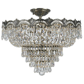 Majestic Five-Light Semi-Flush Mount Ceiling Fixture