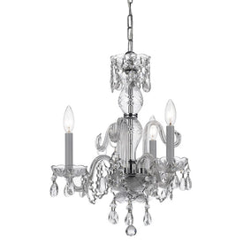 Traditional Crystal Three-Light Mini Chandelier