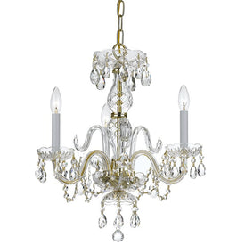 Traditional Crystal Three-Light Mini Chandelier