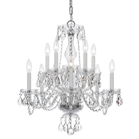 Traditional Crystal Ten-Light Chandelier