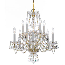 Traditional Crystal Ten-Light Chandelier