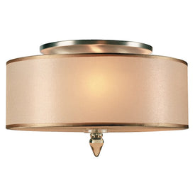 Luxo Three-Light Semi-Flush Mount Ceiling Fixture