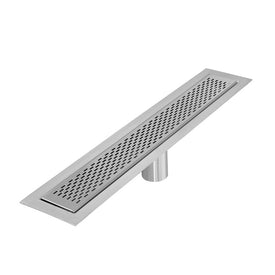 Delmar Series Delta Line Linear Drain 48" x 3-3/8" with Flange Edge