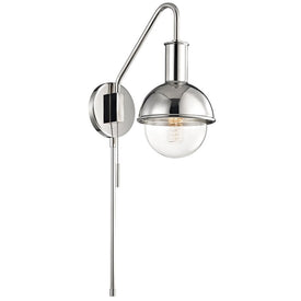 Riley Single-Light Swing-Arm Wall Sconce with Plug