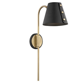 Meta Single-Light LED Wall Sconce with Plug