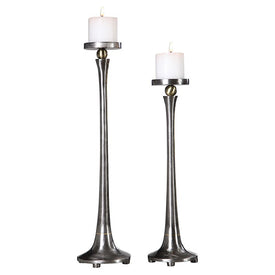 Aliso Cast Iron Candle Holders Set of 2