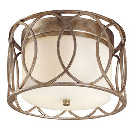 Sausalito Two-Light Flush Mount Ceiling Fixture